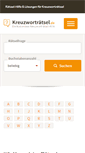 Mobile Screenshot of kreuzwortraetsel.de