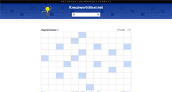 Desktop Screenshot of kreuzwortraetsel.net