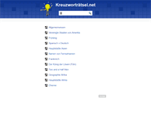 Tablet Screenshot of kreuzwortraetsel.net